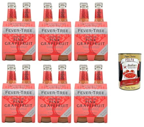 FEVER-TREE Sparkling Pink Grapefruit Mixer, 24x 20cl + Italian Gourmet Polpa 400g von Italian Gourmet E.R.