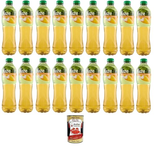 FUZE TEA Tè Verde - Mango & Camomilla Grüner Tee – Mango und Kamille 18x 1.25lt+ Italian Gourmet polpa 400g von Italian Gourmet E.R.