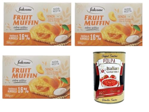 Falcone Fruit Muffin Extra soffice Fruit Muffin Extra weich 3x200gr + Italian Gourmet polpa 400g von Italian Gourmet E.R.