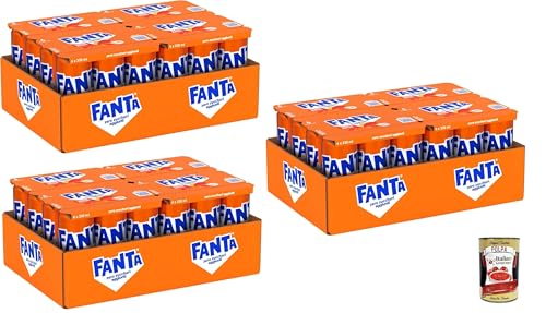 Fanta Zero Zuccheri Gusto Arancia, mit italienischem Orangensaft, ohne Zuckerzusatz und Konservierungsstoffe, Dose, erfrischender Geschmack, 72 x 330 ml + Italian Gourmet polpa 400g von Italian Gourmet E.R.