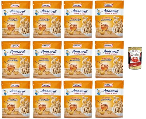 Fatina- Anacardi Tostati al Miele In Honig geröstete Cashewnüsse 12x 130gr + Italian Gourmet polpa 400g von Italian Gourmet E.R.