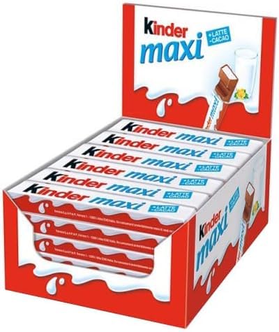 Ferrero - Kinder Maxi Milchschokoladenriegel - Schachtel mit 36 ​​Stück à 21g + Italian gourmet polpa 400g von Italian Gourmet E.R.