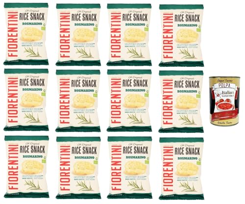 Fiorentini gli Originali Rice Snack Rosmarino the Originals Reissnack Rosmarin 12x 40 g+ Italian Gourmet polpa 400g von Italian Gourmet E.R.