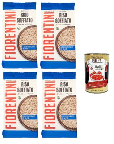 Fiorentini i Cereali Riso Soffiato Puffreis-Müsli 4x125 g + Italian Gourmet polpa 400g von Italian Gourmet E.R.