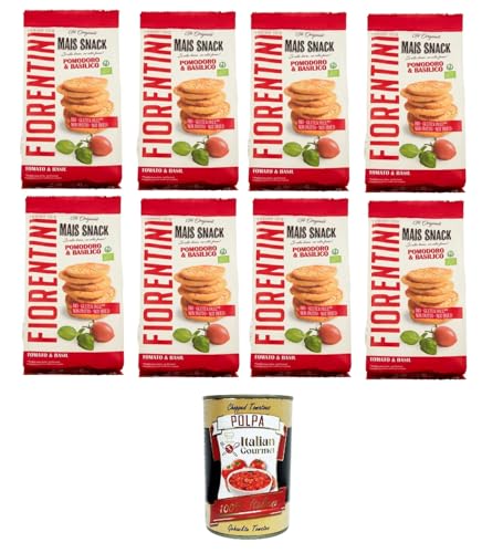 Fiorentini the Originals Maissnack Tomate & Basilikum 8 x 50 g+ Italian Gourmet polpa 400g von Italian Gourmet E.R.