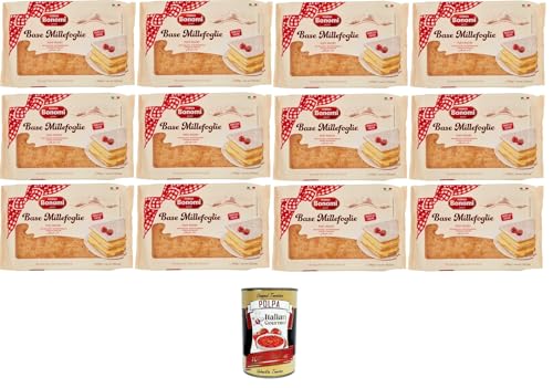 Forno Bonomi Base per Millefoglie Basis für Millefeuille 12x300gr + Italian Gourmet polpa 400g von Italian Gourmet E.R.