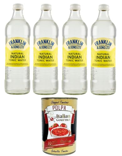 Franklin & Sons Ltd Premium Indian Tonic Water 4x500ml+ Italian Gourmet polpa 400g von Italian Gourmet E.R.