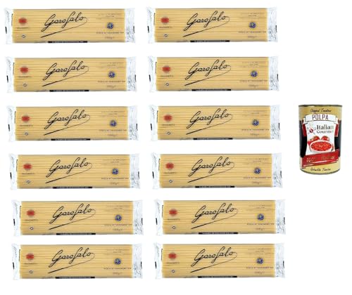 Spaghetti, 12er Pack (12 x 500 g) + Italian Gourmet Polpa 400g von Italian Gourmet E.R.