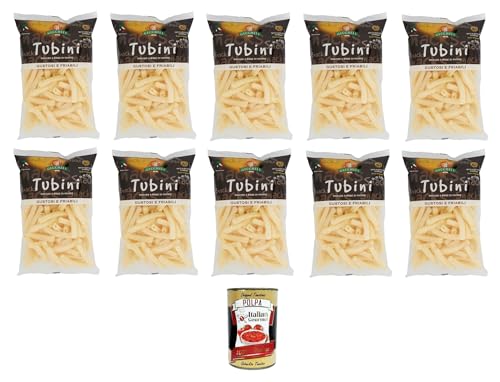 Gecchele Tubini -snack a base di Patate Snack auf Kartoffelbasis 10x 100gr + Italian Gourmet polpa 400g von Italian Gourmet E.R.