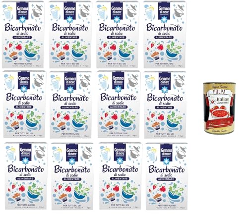 Gemma Di Mare- Bicarbonato di sodio Alimentare Natriumbicarbonat in Lebensmittelqualität 12x 1kg + Italian Gourmet polpa 400g von Italian Gourmet E.R.