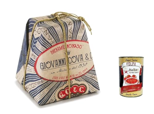 Giovanni Cova Classic Pandoro verpackt Milan Line 1 kg + Italian Gourmet polpa 400g von Italian Gourmet E.R.