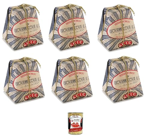 Giovanni Cova Classic Pandoro verpackt Milan Line 6x1 kg + Italian Gourmet polpa 400g von Italian Gourmet E.R.