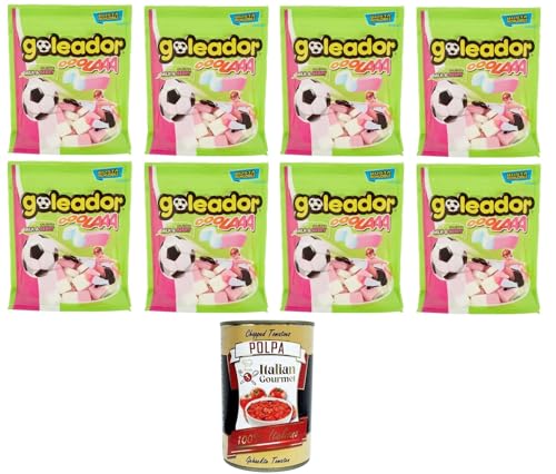 Goleador Ooolaaa Caramelle Gommose Gusto Milk&Berry Ooolaaa Gummibonbons mit Milch- und Beerengeschmack 8x 180gr + Italian Gourmet polpa 400g von Italian Gourmet E.R.