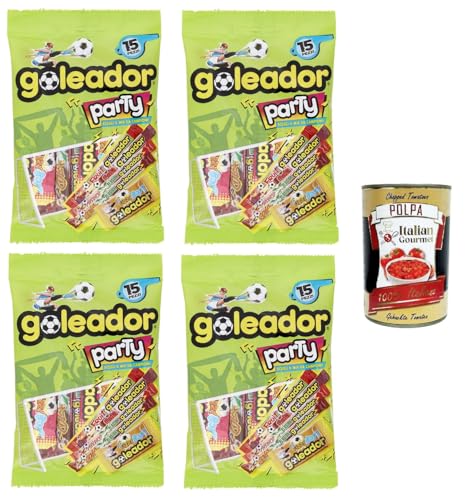 Goleador Party Mix Packung mit 15 Stück 4x 143gr+ Italian Gourmet polpa 400g von Italian Gourmet E.R.