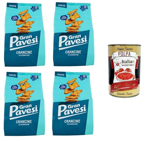 Gran Pavesi Crancine Classiche Klassischer Crancine 4 x 180gr+ Italian Gourmet polpa 400g von Italian Gourmet E.R.