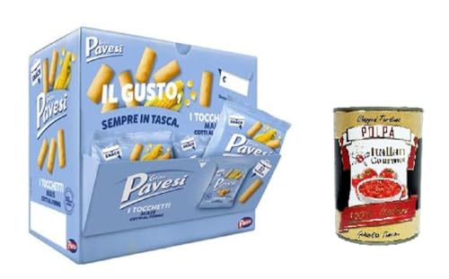 Gran Pavesi Tocchetti di mais Maisstücke Display mit 32 Beuteln à 32 g + Italian Gourmet polpa 400g von Italian Gourmet E.R.