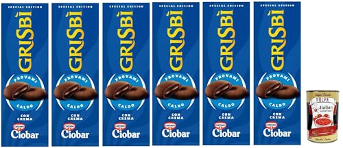 Grisbi Crema Ciobar, Biscotti Frolle Ripiene di Morbida Crema al Ciobar, Mürbeteigkekse gefüllt mit weicher Ciobar-Creme, biscuits, 6x 112g + Italian Gourmet polpa 400g von Italian Gourmet E.R.