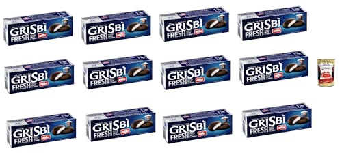 Grisbi Fresh Muller, Kekse, Kakao -Shortcrust Shortbread mit weicher weißer Joghurtcreme, riegel biskuits kuchen 12x 112g + Italian Gourmet polpa 400g von Italian Gourmet E.R.