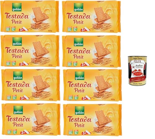 Gullon Biscotti Tostada Petit Tostada Petit Kekse 8x400gr + Italian Gourmet polpa 400g von Italian Gourmet E.R.