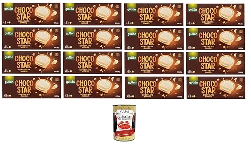 Gullon Choco Star Mit Sahne gefüllter und mit weißer Schokolade überzogener Keks 16x 235,8gr+ Italian Gourmet polpa 400g von Italian Gourmet E.R.