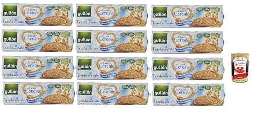 Gullón Cuor Di Cereali biscotti avena tradizionale Zero Zuccheri Aggiunti , Kekse mit Hafer ohne Zuckerzusatz, 12x 280g + Italian Gourmet polpa 400g von Italian Gourmet E.R.