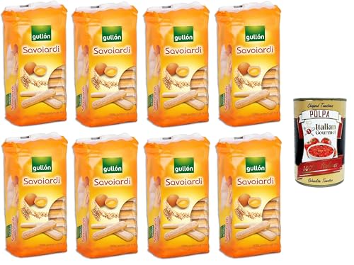 Gullon Savoiardi Biscotti all'Uovo Savoiardi Eierkekse 8x300g+ Italian Gourmet polpa 400g von Italian Gourmet E.R.