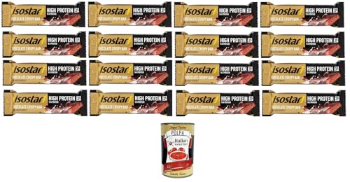 Isostad Barretta Hig Protein 30% Cioccolato Proteinreicher 30 %-Schokoriegel 16x 55gr + Italian Gourmet polpa 400g von Italian Gourmet E.R.