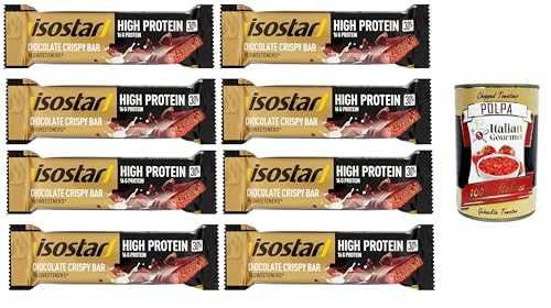 Isostad Barretta Hig Protein 30% Cioccolato Proteinreicher 30 %-Schokoriegel 8x 55gr + Italian Gourmet polpa 400g von Italian Gourmet E.R.