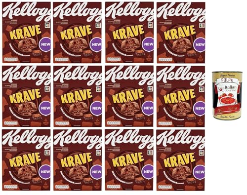 Kellog's Krave Choco Brownie Flavour 12x 375gr + Italian Gourmet polpa 400g von Italian Gourmet E.R.