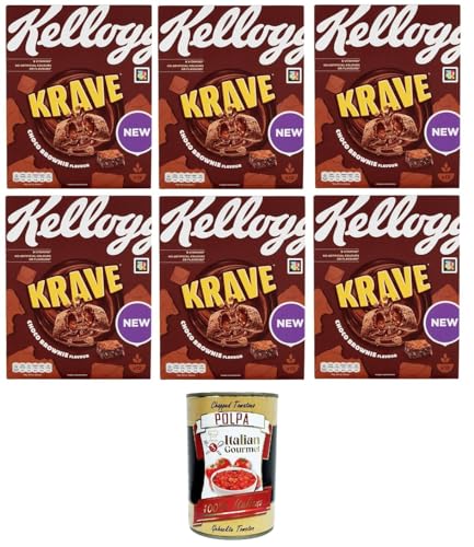 Kellog's Krave Choco Brownie Flavour 6x 375gr + Italian Gourmet polpa 400g von Italian Gourmet E.R.