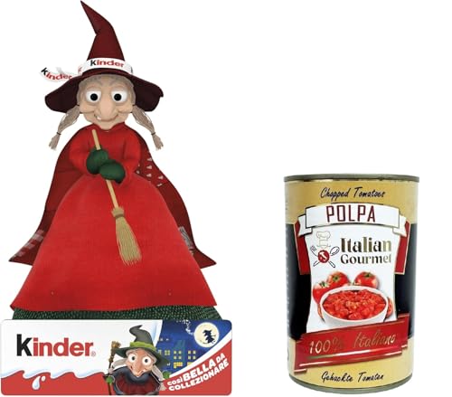 Kinder Calza dell'Epifania Happy Snack per bambini Dreikönigsstrumpf Happy Snack für Kinder 165gr + Italian Gourmet polpa 400g von Italian Gourmet E.R.