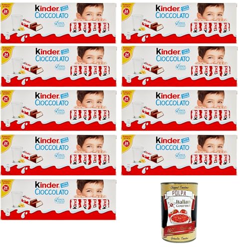 Kinder cioccolato, Formato scorta Kinderschokolade, Vorratsgröße 24 Stück 9x 300gr+ Italian Gourmet polpa 400g von Italian Gourmet E.R.