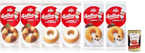 Lago 1968, Le Merende di Ciambelle Testpaket 6 Stuck, Kakao-Donuts, Einzeln verpackte, weiche Snacks, ohne Palmöl + Italian Gourmet polpa 400g von Italian Gourmet E.R.