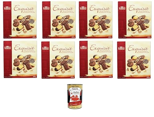 Lambertz Exquisit Gebäckmischung, Auswahl an Keksen, 8x 200 g +Italian Gourmet polpa 400g von Italian Gourmet E.R.