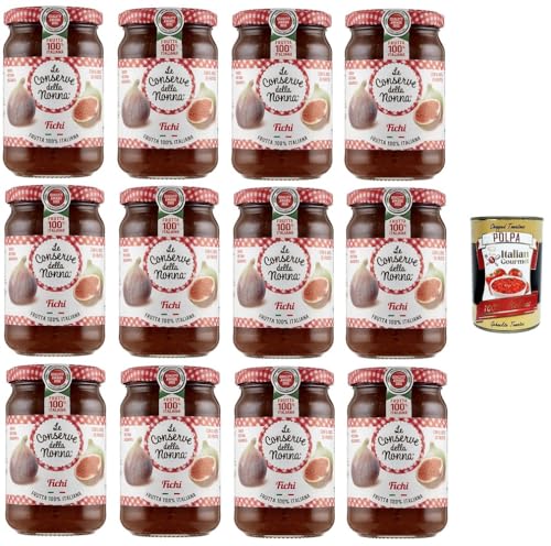 Le Conserve della Nonna- Confettura di Fichi Marmeladenfeigen 12x 340gr + Italian Gourmet polpa 400g von Italian Gourmet E.R.