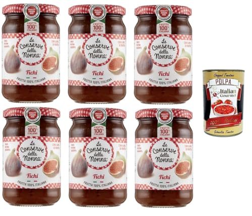 Le Conserve della Nonna- Confettura di Fichi Marmeladenfeigen 6x 340gr + Italian Gourmet polpa 400g von Italian Gourmet E.R.