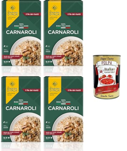 Le Stagioni D'Italia Riso Carnaroli Reis 4x1kg + Italian Gourmet polpa 400g von Italian Gourmet E.R.