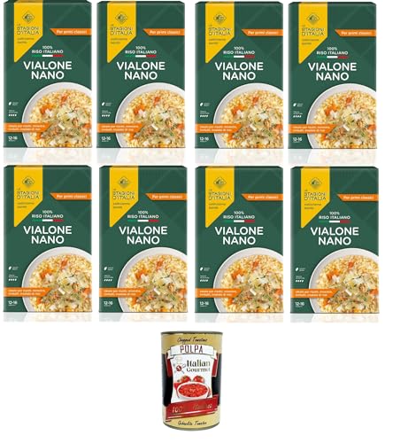 Le Stagioni D'Italia Riso Vialone Nano Reis 8x1kg + Italian Gourmet polpa 400g von Italian Gourmet E.R.