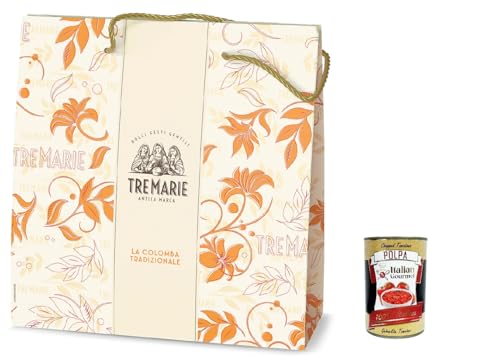 Le Tre Marie Colomba classica, klassischer Osterkuchen 750 gr.+ Italian Gourmet polpa 400g von Italian Gourmet E.R.