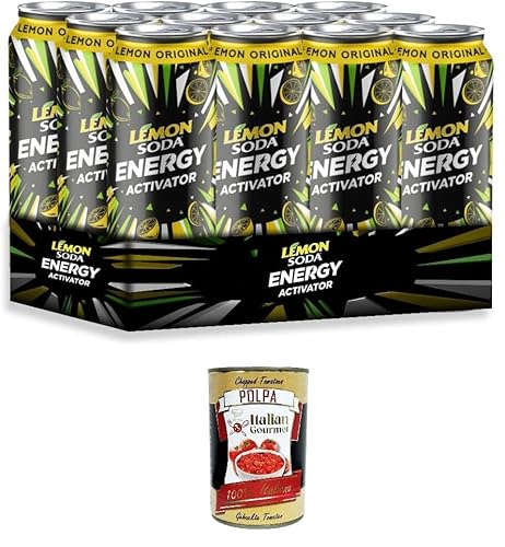 Lemonsoda Energy Activator - Geschmack LEMON ORIGINAL - 12x 330 ml+ Italian Gourmet polpa 400g von Italian Gourmet E.R.