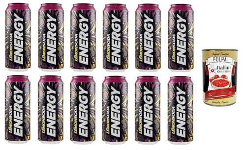 Lemonsoda Energy Tropical Trip alkoholfreies Getränk Sportgetränke 12x 50 cl+ Italian Gourmet polpa 400g von Italian Gourmet E.R.