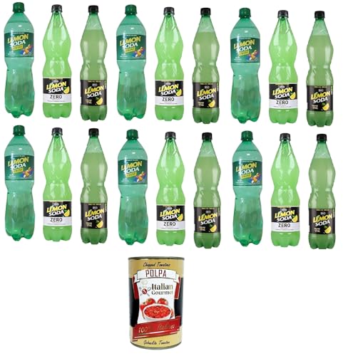 Lemonsoda Testpaket- 6x Lemonsoda Twist 1lt 6x Lemonsoda 1lt 6x Lemonsoda zero 1lt + Italian Gourmet polpa 400g von Italian Gourmet E.R.