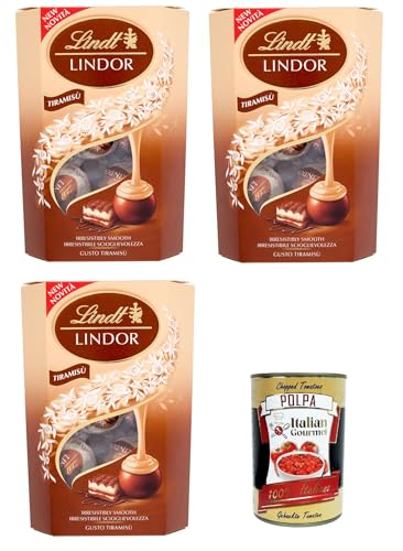 Lindor Pralinen Tiramisu 3x200 g+ Italian Gourmet Polpa di Pomodoro 400g von Italian Gourmet E.R.