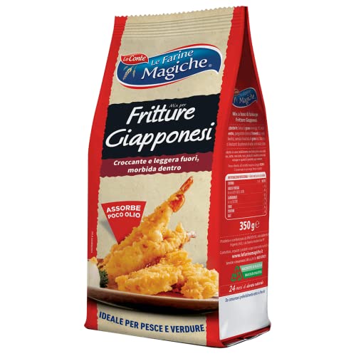 Lo Conte Le Farine Magiche Mix per Tempura Fritture Giapponesi Mischung für Japanisches Tempura Typ "1" Weichweizenmehl ideal für Gemüse und Fisch 350g von Italian Gourmet E.R.