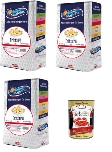 Lo Conte Le Farine Magiche Per Fritture Die Zaubermehle zum Braten 3x5kg + Italian Gourmet polpa 400g von Italian Gourmet E.R.