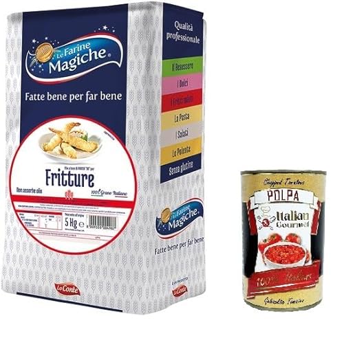 Lo Conte Le Farine Magiche Per Fritture Die Zaubermehle zum Braten 5kg + Italian Gourmet polpa 400g von Italian Gourmet E.R.