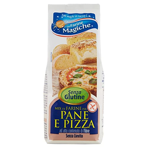 Lo conte Le Farine Magiche Mix di Farine per Pane e Pizza Senza Glutine Mehlmischung für Brot und Pizza, glutenfrei ideal für Brot, Pizza und Brotmaschine, Packung mit 500g von Italian Gourmet E.R.