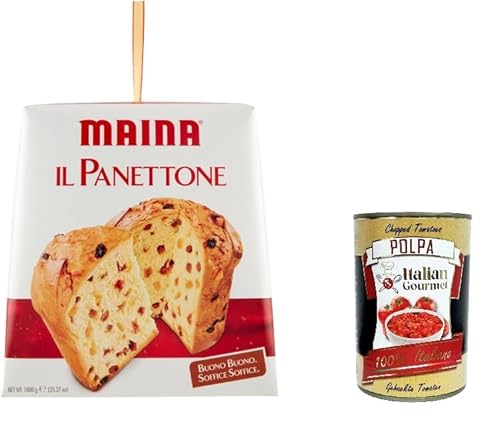 Maina Il Panettone classico Classico, Buono buono, Soffice soffice Der klassische Panettone Classic, gut, gut, weich, weich 1kg+ Italian Gourmet polpa 400g von Italian Gourmet E.R.