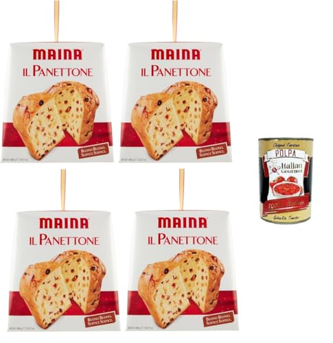 Maina Il Panettone classico Classico, Buono buono, Soffice soffice Der klassische Panettone Classic, gut, gut, weich, weich 4x1kg+ Italian Gourmet polpa 400g von Italian Gourmet E.R.