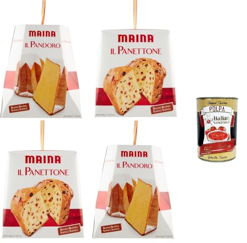 Maina Testpaket Panettone & Pandoro Buono buono, soffice soffice Panettone und Pandoro Gut, gut, weich, weich 4x1kg+ Italian Gourmet polpa 400g von Italian Gourmet E.R.